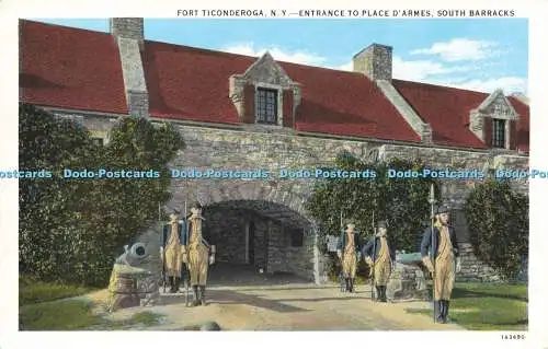 R618725 Fort Ticonderoga N Y Eingang to Place d Armes South Barracks C W Hughes