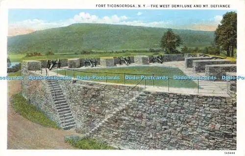 R618726 Fort Ticonderoga N Y West Demilune and Mt Defiance C W Hughes C T Americ