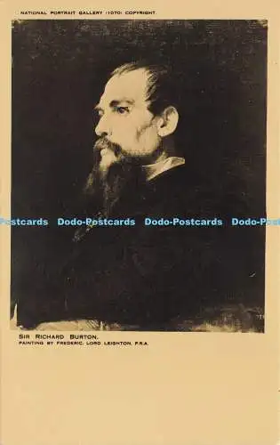 R620740 Sir Richard Burton Frederic Lord Leighton National Portrait Gallery B Ma