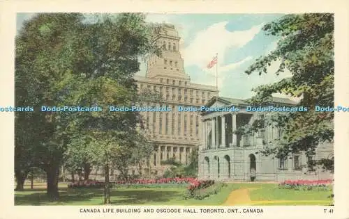 R618727 Canada Life Building and Osgoode Hall Toronto Ont Canada Valentine Black