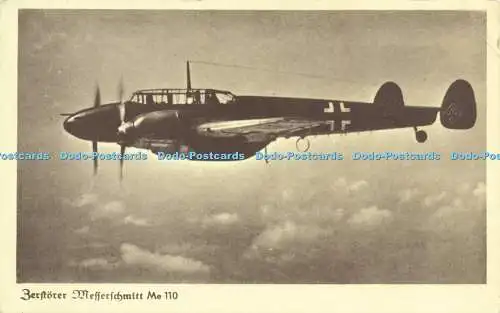 R618741 Zerstorer Messerschmitt Me 110 Flugzeug