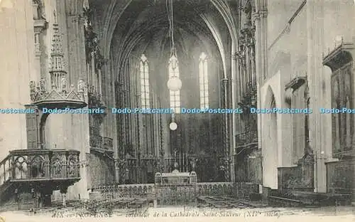 R618745 Aix en Provence Interieur de la Cathedrale Saint Sauveur XIVe siecle