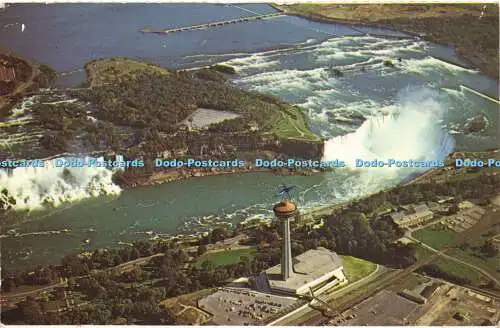 R616272 Niagarafälle Ontario Kanada Eine Luftaufnahme, die Amerika und Kanadien zeigt