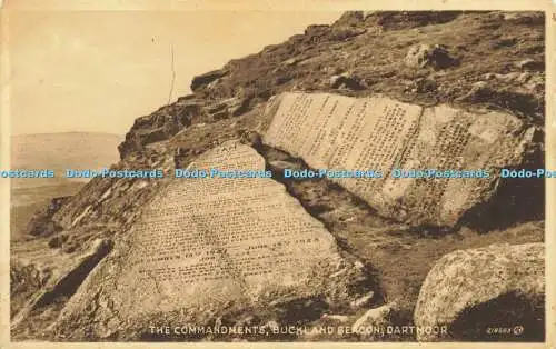 R618762 Commandments Buckland Beacon Dartmoor 218693 Valentines Selectype Series