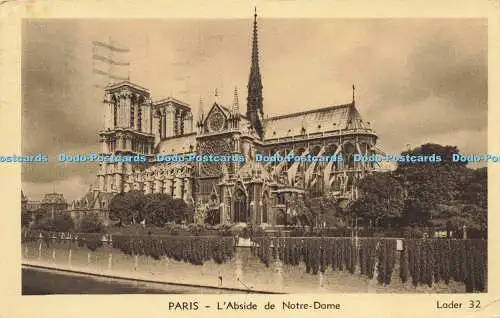 R616283 Paris LAbside de Notre Dame Lader 32 1939