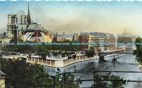 R616284 Paris et ses Merveilles 481 Lile de la Cite vue damont Guy 1946