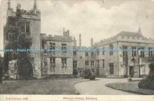 R623196 Bishops Palace Salisbury F G O Stuart 1827