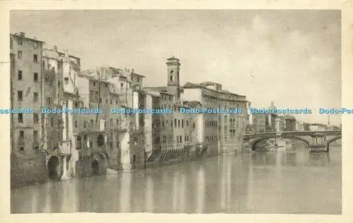 R618776 Firenze Veduta dell Arno col ponte a S Trinita U M F