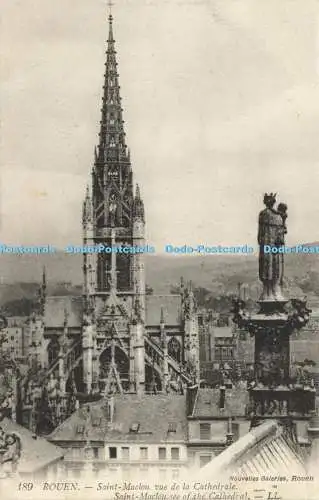 R620798 189 Rouen Saint Maclou see of Cathedral LL Nouvelle Galeries Rouen Levy