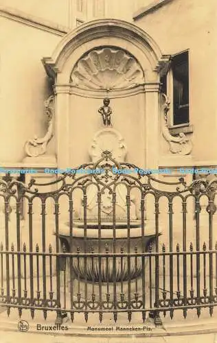 R620807 Nels Bruxelles Monument Manneken Pis Ern Thill Bruxelles No 47