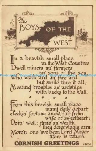 R620810 Boys of the West In a bravish small place in West Countree 69004 Friths