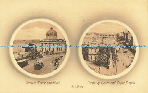 R618792 Brisbane Custom House and River Corner of Queen and Eagle Street Valenti