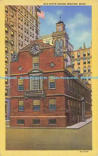 R620816 Old State House Boston Mass Union News C T Art Colortone 1947 Unico