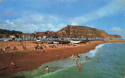 R616317 Old Town and Beach Hastings Roberts and Wrate Noel Habgood Plastichrome