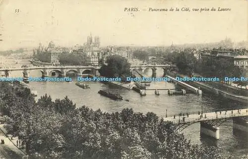 R618801 53 Paris Panorama de la Cite vue prise du Louvre