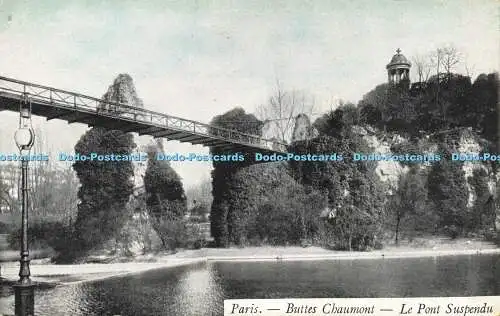 R618802 Paris Buttes Chaumont Le Pont Suspendu