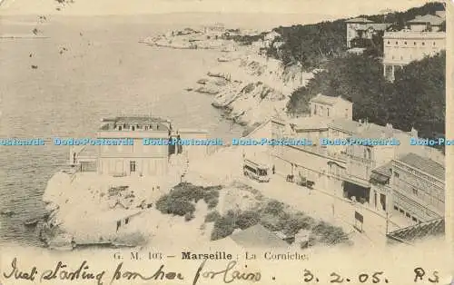 R618803 G M 103 Marseille La Corniche 1905