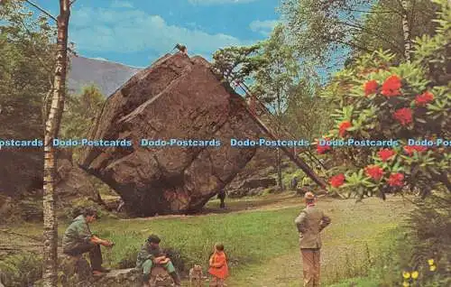 R616323 Bowder Stone Lake District England N P O Belfast T R Mcllroy 1967