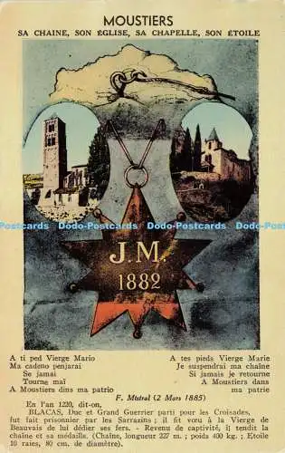 R620853 Moustiers Sa Chaine Son Eglise Sa Chapelle Son Etoile J M 1882