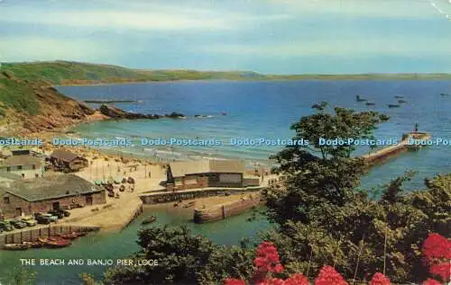 R616356 Beach and Banjo Pier Looe Salmon 1969