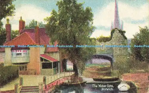 R623272 Water Gate Norwich Fine Art Post Cards Shureys Publications 1909