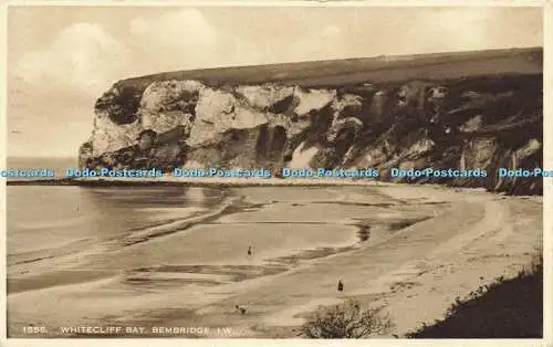 R616359 1555 Whitecliff Bay Bembridge I W Monochrome Photogravure Nigh 1953