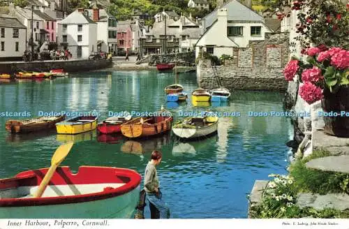 R616363 Innenhafen Polperro Cornwall E Ludwig Hinde 1967