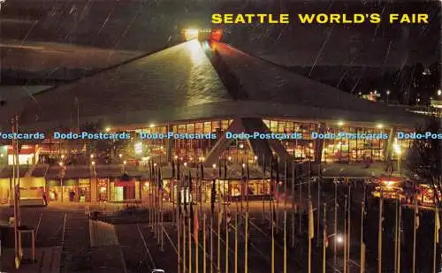 R616366 Seattle Worlds Fair Coliseum 21 at night Mike Roberts C P Johnston 1962