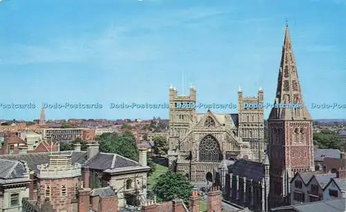 R616372 WHS 460 Exeter Cathedral A W Besley Plastichrome Colourpicture Publisher