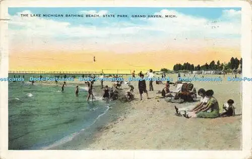 R623288 Lake Michigan Bathing Beach State Park Grand Haven Mich Reichardt Grand