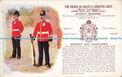 R620887 Prince of Waless Leinster Regt Royal Canadians 100th 109th Foot Battle H