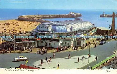 R616381 Pavillon und Pier Ramsgate ET 4217 Valentines Valuxe 1966