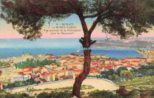 R620906 8 Monaco et Monte Carlo Vue generale de la Principaute prise de Beausole