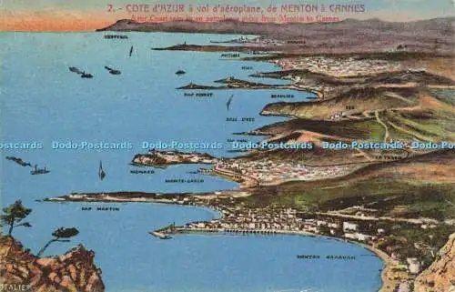 R620907 2 Cote dAzur a vol daeroplane de Menton a Cannes Azur Coast Menton to Ca