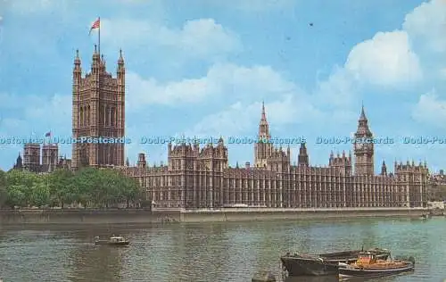 R616405 AL 36 Houses of Parliament London Plastichrome Farbbild Verlag