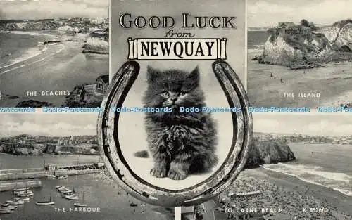 R623326 Good Luck from Newquay K 8536 D Silveresque 3059V Style Valentines Multi