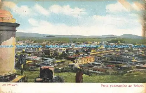 R620945 571 Mexico Vista panoramica de Toluca J C S 1910 Union Postal Universal