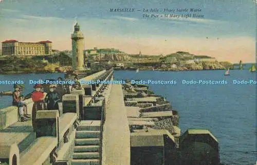 R618926 Marseille Pier St Mary Light House Phare Sainte Marie X Goutagny