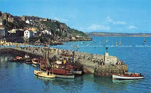 R616452 Pier Brixham C J Nicholas Plastichrome Farbbild Verlag 1963