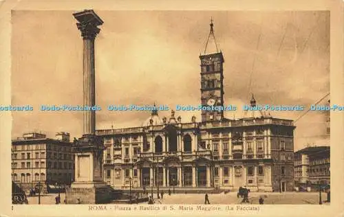 R618935 Roma Piazza e Basilica di S Maria Maggiore La Facciata Edizione Riservat