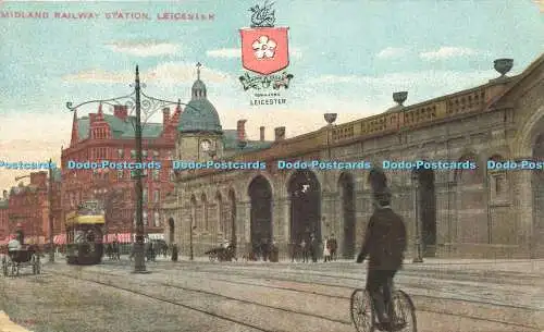 R618943 Midland Railway Station Leicester G D und D L 1906