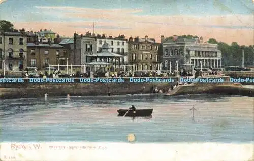 R623375 Ryde I W Western Esplanade from Pier P 5185 Peacock Brand Autochrom Pict