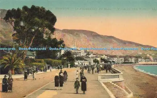 R621011 83 Menton La Promenade du Midi Walk of Midi LL Levy et Neurdein Reunis