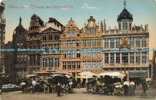 R623428 Bruxelles Maisons des Corporations Grand Place Marktplatz H P