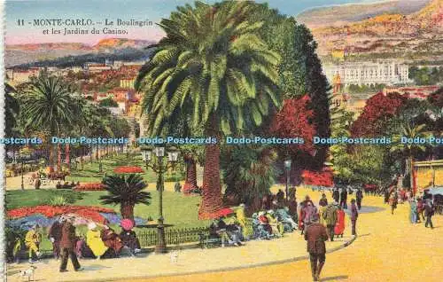 R621024 11 Monte Carlo Le Boulingrin et les Jardins du Casino Rostan and Reneaud