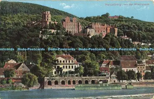 R621029 Heidelberg von der Hirschgasse A Voigt Heidelberg Wiesbaden Nr 3