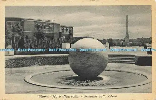 R621032 Roma Foro Mussolini Fontana della Sfera A Scrocchi Milano 1942