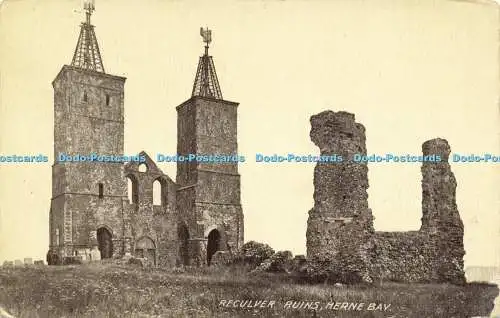 R621038 Reculver Ruins Herne Bay 1910