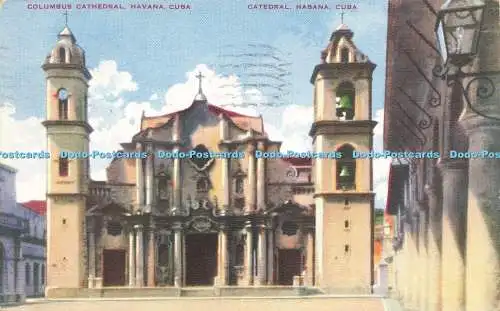 R621041 Columbus Cathedral Havana Kuba Catedral Habana Cuba Roberts 1947