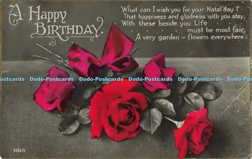 R621046 A Happy Birthday What can I wish for you for your Natal day 3784 5 RP Gr